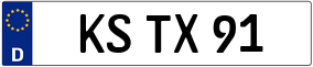 Truck License Plate